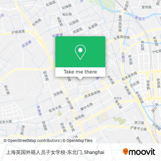 上海英国外籍人员子女学校-东北门 map
