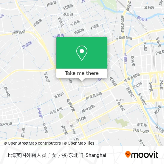 上海英国外籍人员子女学校-东北门 map