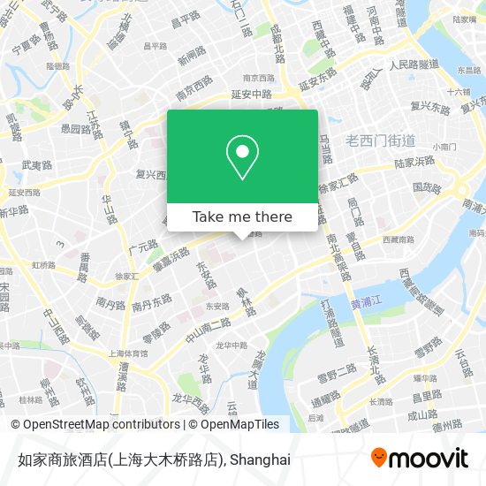 如家商旅酒店(上海大木桥路店) map