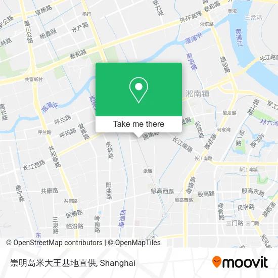 崇明岛米大王基地直供 map