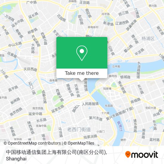 中国移动通信集团上海有限公司(南区分公司) map