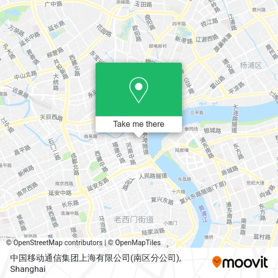 中国移动通信集团上海有限公司(南区分公司) map