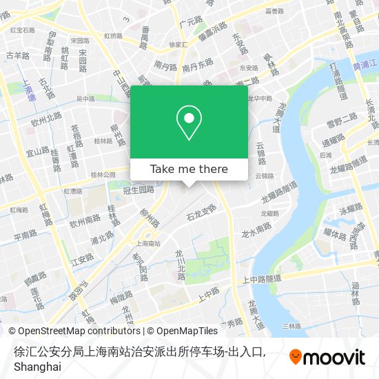 徐汇公安分局上海南站治安派出所停车场-出入口 map