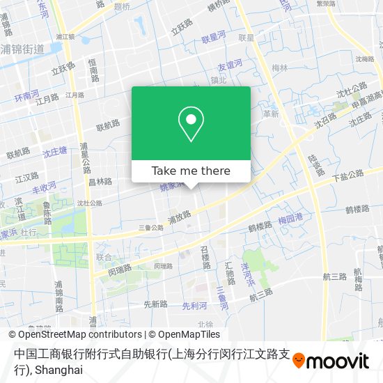中国工商银行附行式自助银行(上海分行闵行江文路支行) map