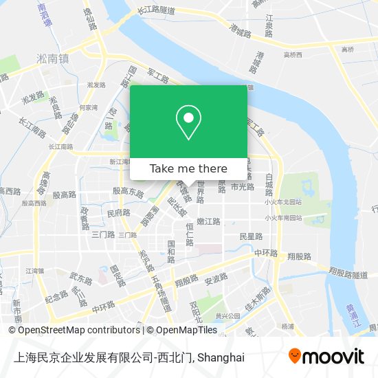 上海民京企业发展有限公司-西北门 map