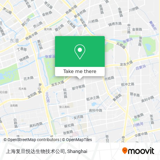 上海复旦悦达生物技术公司 map