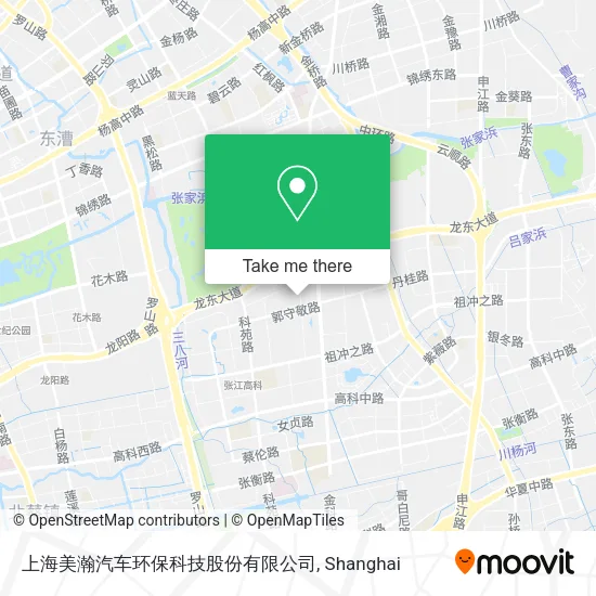 上海美瀚汽车环保科技股份有限公司 map