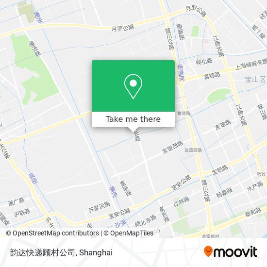 韵达快递顾村公司 map