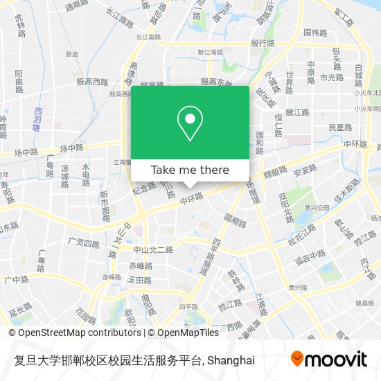复旦大学邯郸校区校园生活服务平台 map