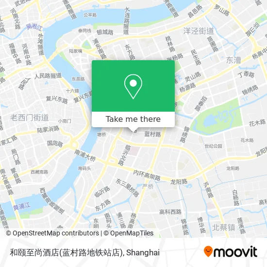 和颐至尚酒店(蓝村路地铁站店) map