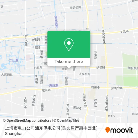 上海市电力公司浦东供电公司(良友房产惠丰园北) map