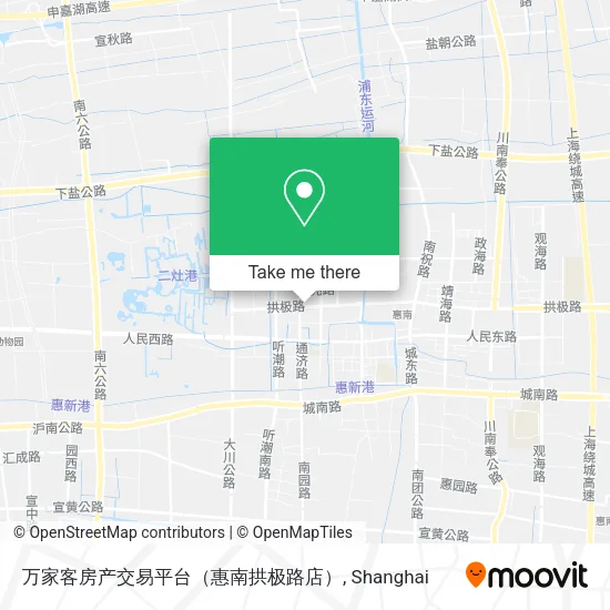 万家客房产交易平台（惠南拱极路店） map