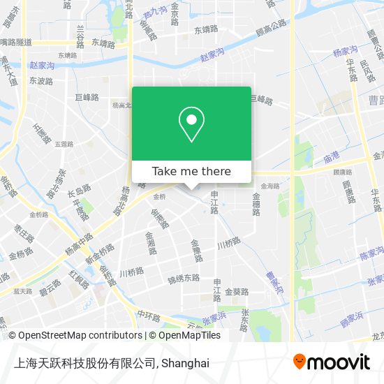 上海天跃科技股份有限公司 map
