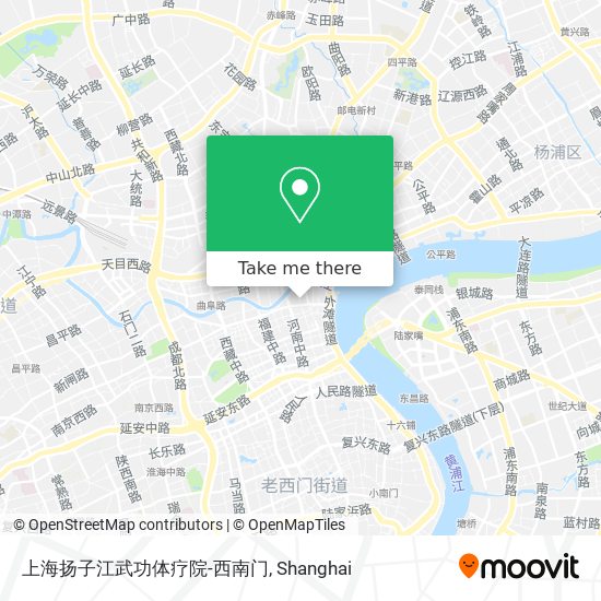 上海扬子江武功体疗院-西南门 map