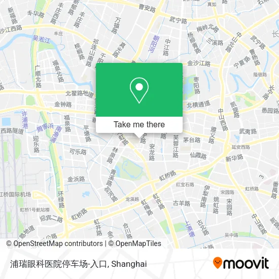 浦瑞眼科医院停车场-入口 map
