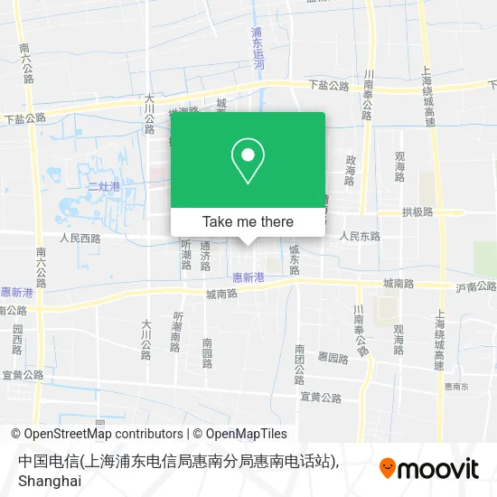 中国电信(上海浦东电信局惠南分局惠南电话站) map