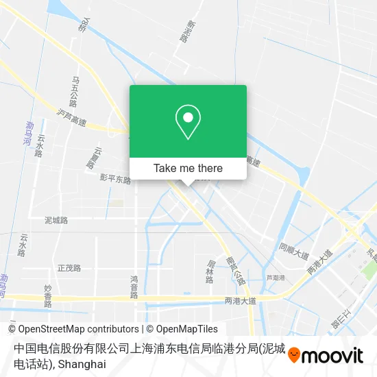 中国电信股份有限公司上海浦东电信局临港分局(泥城电话站) map