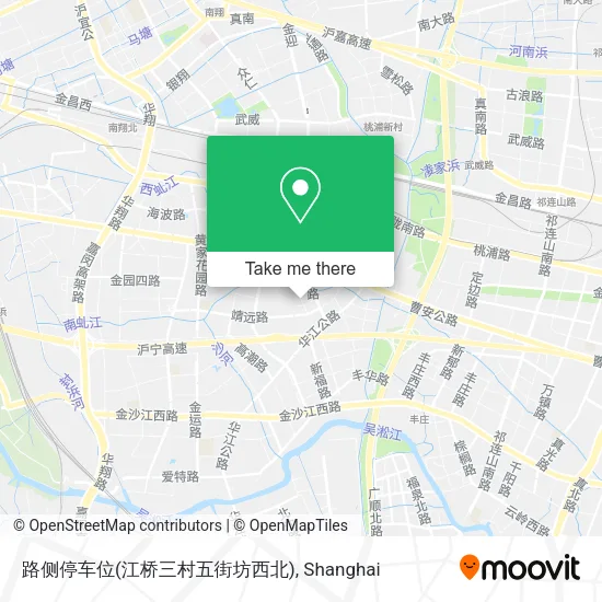 路侧停车位(江桥三村五街坊西北) map