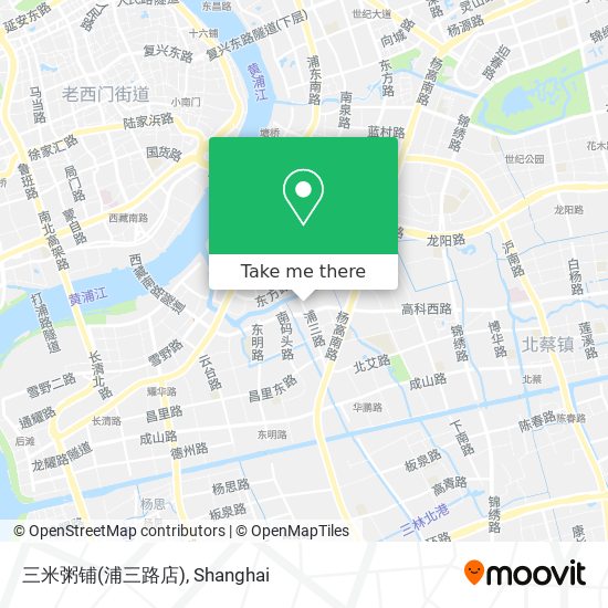 三米粥铺(浦三路店) map