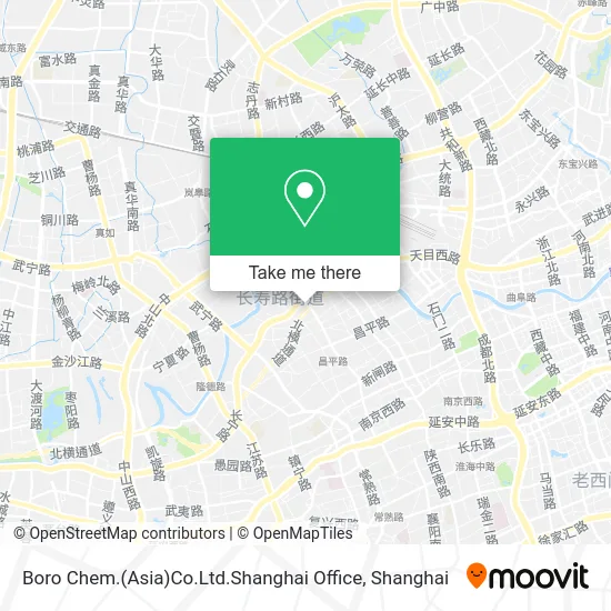 Boro Chem.(Asia)Co.Ltd.Shanghai Office map