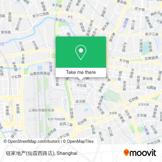 链家地产(仙霞西路店) map