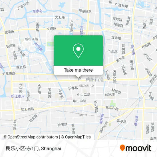 民乐小区-东1门 map