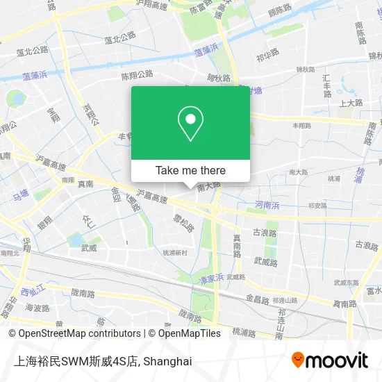 上海裕民SWM斯威4S店 map