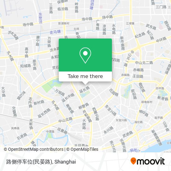 路侧停车位(民晏路) map