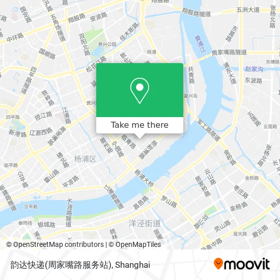 韵达快递(周家嘴路服务站) map
