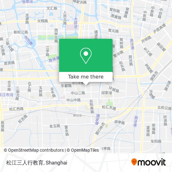 松江三人行教育 map