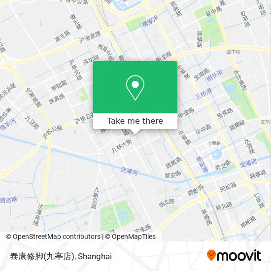 泰康修脚(九亭店) map
