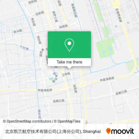 北京凯兰航空技术有限公司(上海分公司) map