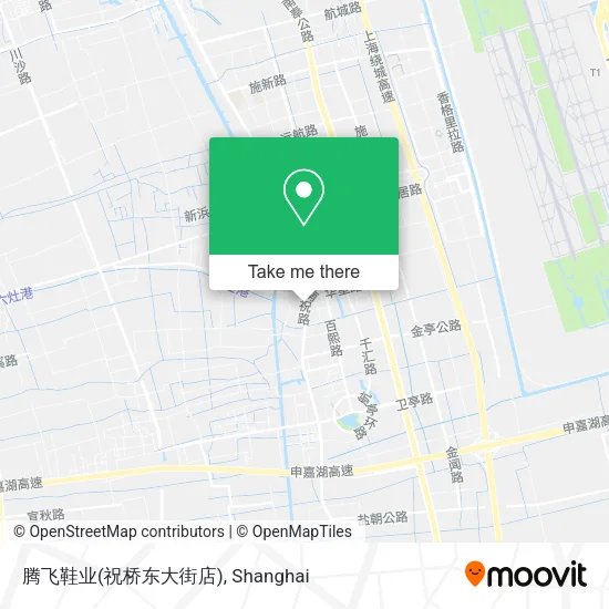 腾飞鞋业(祝桥东大街店) map