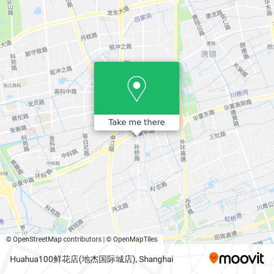 Huahua100鲜花店(地杰国际城店) map