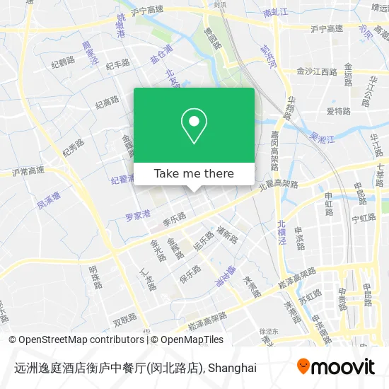 远洲逸庭酒店衡庐中餐厅(闵北路店) map