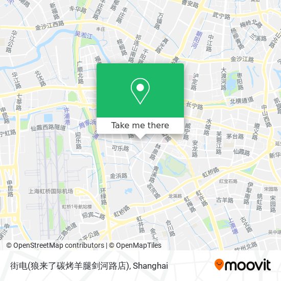 街电(狼来了碳烤羊腿剑河路店) map