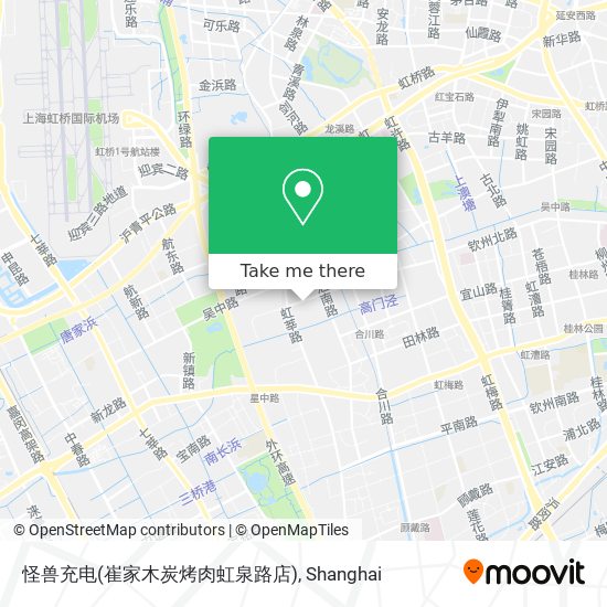 怪兽充电(崔家木炭烤肉虹泉路店) map