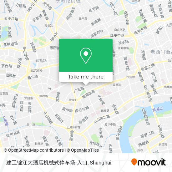 建工锦江大酒店机械式停车场-入口 map