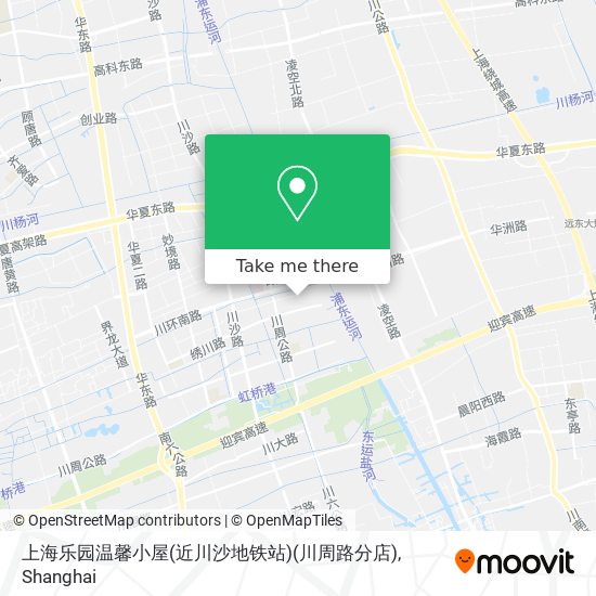 上海乐园温馨小屋(近川沙地铁站)(川周路分店) map