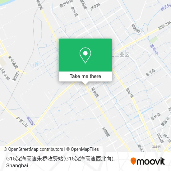 G15沈海高速朱桥收费站(G15沈海高速西北向) map