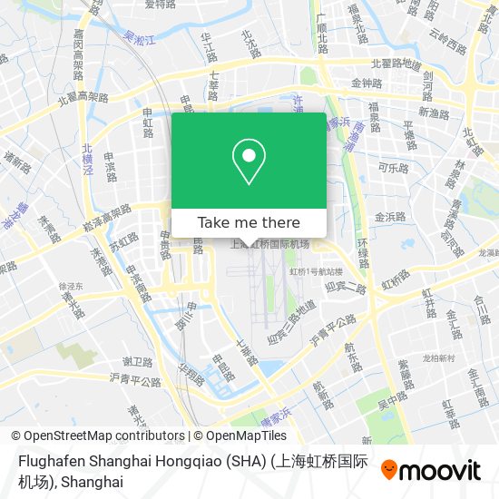 Flughafen Shanghai Hongqiao (SHA) (上海虹桥国际机场) map