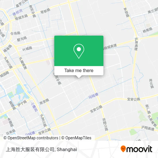 上海胜大服装有限公司 map