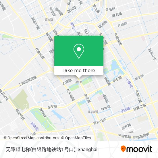 无障碍电梯(白银路地铁站1号口) map