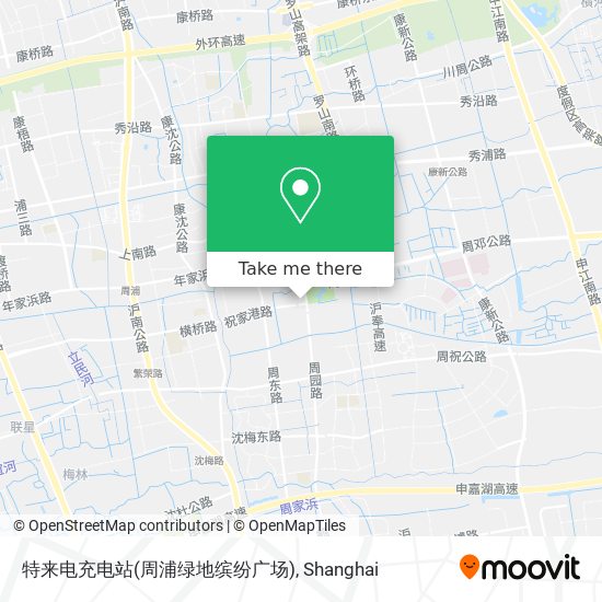 特来电充电站(周浦绿地缤纷广场) map