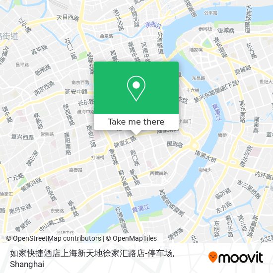 如家快捷酒店上海新天地徐家汇路店-停车场 map