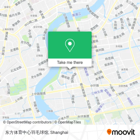东方体育中心羽毛球馆 map