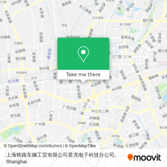 上海铁路车辆工贸有限公司星克电子科技分公司 map