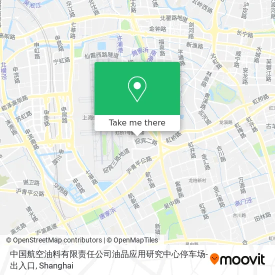 中国航空油料有限责任公司油品应用研究中心停车场-出入口 map