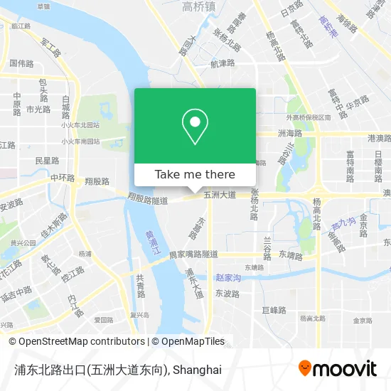浦东北路出口(五洲大道东向) map