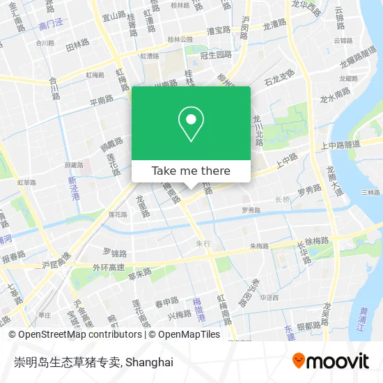 崇明岛生态草猪专卖 map